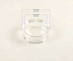 Party Zealot 30 pcs Large Acrylic Clear Baseball Stands 1-5/8" Size Display Holders for Large Round Object Soccer Softballs