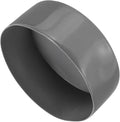 uxcell 4pcs Rubber End Caps 5 1/8"(130mm) ID Vinyl Round End Cap Cover Screw Thread Protectors Dark Grey, 50mm Height