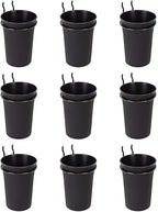G.CORE 9 Pack Pegboard Cups with Hooks, Peg Board Hooks Assortment Organizer Accessory, Various Tools Storage Arrange System Kit, for Garage Craft Workshop Workbench Hobby Office