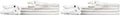 Amazon Basics Extension Cord, 13 Amps, 125V, 6 Foot, White - Pack of 2