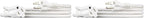 Amazon Basics Extension Cord, 13 Amps, 125V, 6 Foot, White - Pack of 2