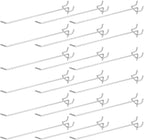 200 Pack Pegboard Shelving Hooks, 8 Inch Stainless Steel Pegboard Hooks Hanging Holders Wall Mount Organize Tools for Garage Office Kitchen Store Craft Organizing, Black