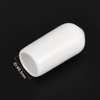 uxcell 20pcs Rubber End Caps 6.5mm ID Vinyl Round End Cap Cover Screw Thread Protectors White