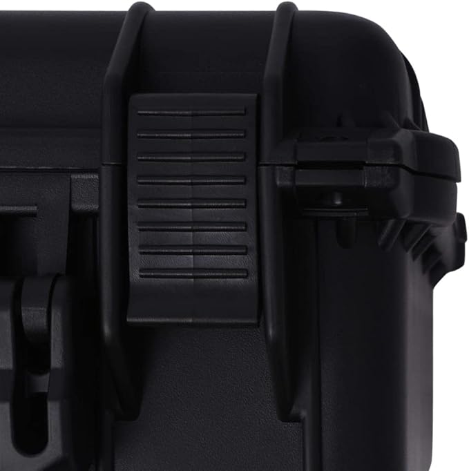 PP Portable Flight Case, Lockable Tool Box for Transportation Travelling, Protective Equipment Case, 16"x13"x6.9", -286