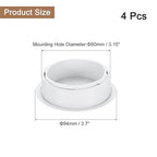 uxcell 4 Pcs Desk Grommet, 3.15 inch 80mm Desk Cable Hole Cover Wire Hole Insert for Home Office Table Cabinet Cord Organizer, White