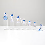 6Pcs Clear Acrylic Cube Display Risers Stands, Square Polished Acrylic Photo Props, Transparent Solid Acrylic Display Blocks for Action Figures Collection Jewelry Cosmetic Boutique Crafts