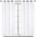 BGment Room Darkening Curtains 45 Inches Long - Grommet Thermal Insulated Drapes Window Treatment Curtains for Bedroom, 2 Panels, 52 x 45 Inch, Pure White