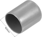 uxcell 5pcs Rubber End Caps Protective Caps 24mm ID Vinyl PVC Round Tube Bolt Cap Cover Screw Thread Protectors Light Gray