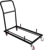 Multi-Function Folding Chairs Rack Dolly, Commercial Grade Steel Frame, Storage and Transport Cart for Plastic Resin and Wood Folding Chair