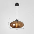 Industrial Pendant Light Shade of Onion Vintage Chandelier E26 Pendant Lighting for Kitchen Island Colorful Glass Cage (Brown)