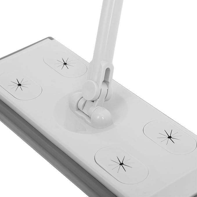 GALPADA Electrostatic Dust Mop Section Telescopic Aluminum Pole Heavy-Duty Flat Microfiber Cleaning Mop for Tile Floors Removable Head for Easy Replacement Versatile Extendable Handle for