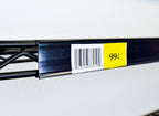 | Wire Shelf Ticket and Label Holder with Protective Window for Label Inserts | Perfect for Metro Style Shelves | 44.5" | 50 Pack | Black