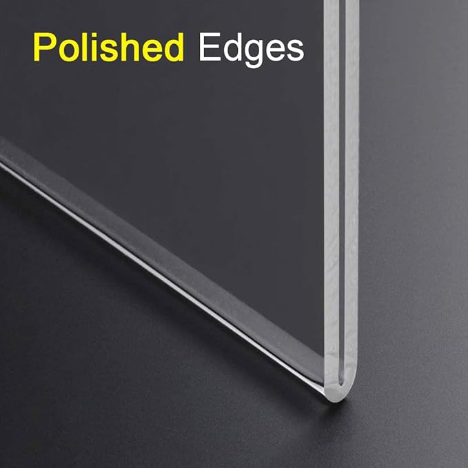 BlueValley 12 Pack Acrylic Sign Holder 8.5x11 Wall Mount Landscape – Clear Menu, Flyer & Picture Frame with Screws & Adhesive Tape, Wall Mounted Document Display for Office, School, Restaurant, Hotel, Public Space