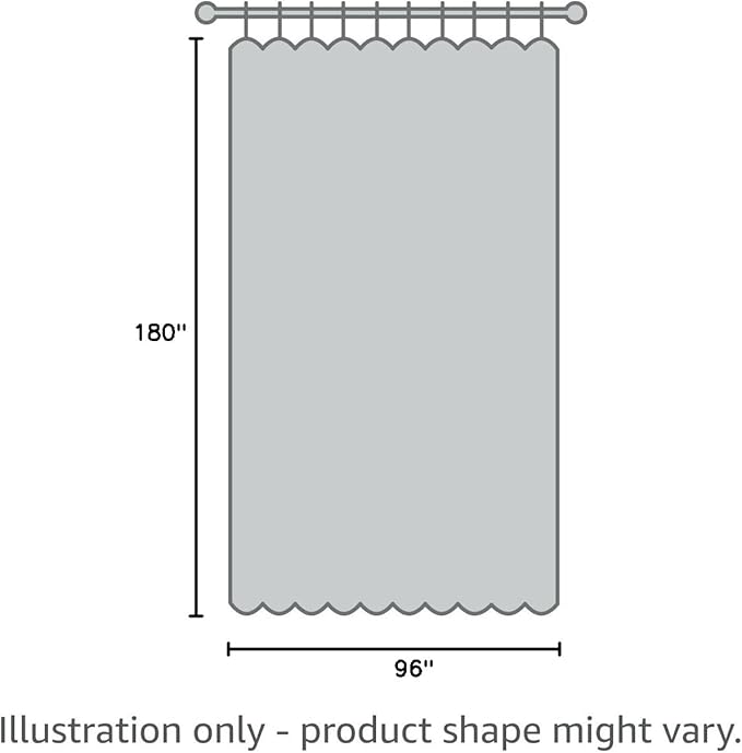 BGment Fashion Sliding Door Curtain 180 X 96 Inches, Wide Thermal Blackout Curtains Room Darkening Room Divider Window Curtain, 1 Panel, Beige, 96 Length X Wide 180