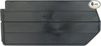 Akro-Mils 40210 Plastic Length Dividers for AkroBins Stackable Storage Bins Model 30210, Custom Storage Inserts for Tools, Crafts & Supplies, 6-Pack, Black