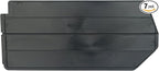 Akro-Mils 40220 Plastic Length Dividers for AkroBins Stackable Storage Bins Model 30220, Custom Storage Inserts for Tools, Crafts & Supplies, 6-Pack, Black