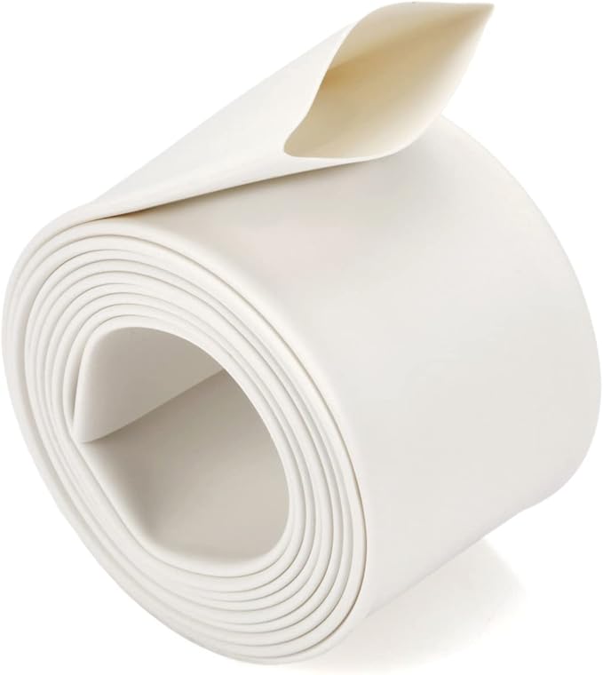 Chanzon 2:1 Ratio 3/8" (10mm) Heat Shrink Tubing 3.3Ft Roll (1M Total Length) White Polyolefin Sleeving Wrap Shrinking 2 to 1 1pcs
