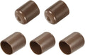 uxcell 5pcs Rubber End Caps 22mm(7/8") ID Vinyl PVC Round Tube Bolt Cap Cover Screw Thread Protectors Brown