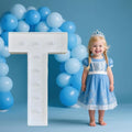 PRELIFE MEMORY 3FT/36 Inch Light Up Marquee Letter A-Z, White Frame KT Board Plug-in KT Board with Bracket White LED Party Decorative Light Decoration for Birthday Party Anniversary (T)