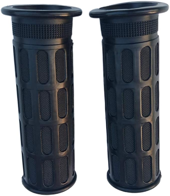 2Pcs Rubber Nonslip Handlebar Grips Bike Handle Grips Rubber Mountain Bike Handlebar for Wheelbarrow, Tractors, Mowers