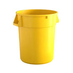 32 Gallon Yellow Round Commercial Trash Can