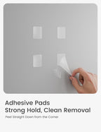 Large Felt Bulletin Board 48" x 36" Cork Board Alternative-12 Pack with 70 Safe Removable Adhesive Tabs, Cork Boards for Walls for Home Office Classroom Pin Board (Soft Periwinkle)