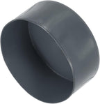 uxcell 4pcs Rubber End Caps 110mm(4 5/16 Inch) ID x 80mm(3 1/8 Inch) H Vinyl Round End Cap Cover Screw Thread Protectors Dark Grey