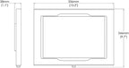 TABcare Locking Anti-Theft Metal Case for Samsung Galaxy TAB 3 4 10.1" Tablet for Kiosk, POS, Store, Show Display, Time Clock (TAB 3/4 10.1, Black)