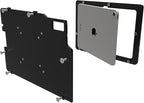 TABcare Anti-Theft Acrylic VESA Enclosure Made for Apple iPad 10 10.9" 2022, iPad 11 11" 2025 A16 with Low Profile Wall Mount Kit & 90-Degree Angle USB C Charge Cable (Black)