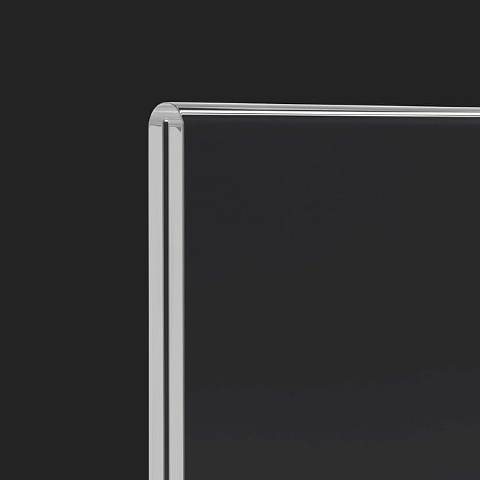 HIIMIEI 8.5x11 Acrylic Sign Holder Horizontal Table Menu Display Stand, Clear Plastic 8.5x11 Double Sided Picture Frames for Desk Display(6 Pack)