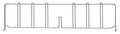 FSE 373-DIV30S Wire Shelf Divider, 30"D x 8"H, 304 Stainless Steel