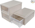 6 Quart Plastic Stacking Storage Drawer Unit, 3 Packs