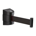 DuraSteel Wall Mount Crowd Control Retractable Belt Barrier - 9.2 Ft Black Retractables Barrier Belt w/ABS Casing Do Not Enter Crowd Control Barriers Line Divider NOT Stanchions with Retractable Belts