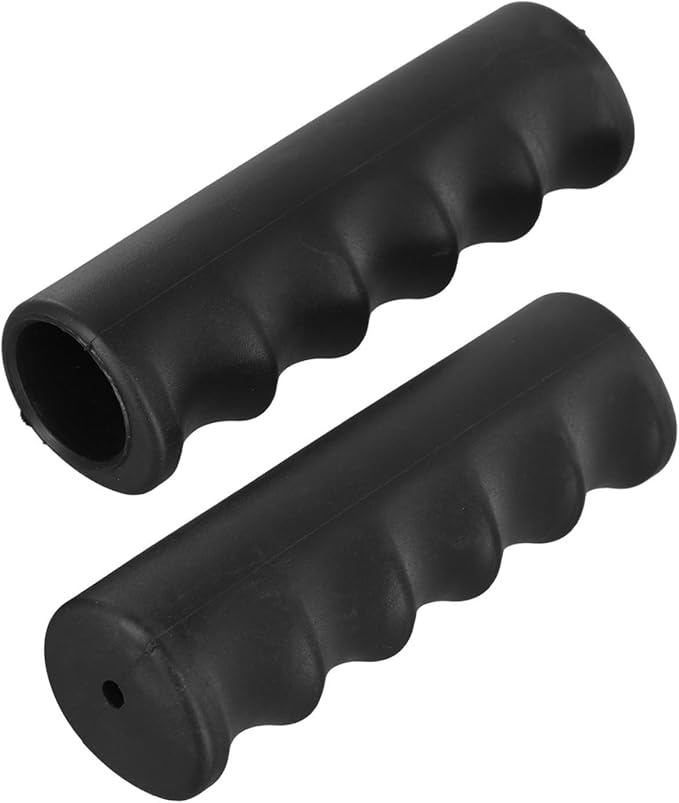 2 Pcs Rubber Wheelbarrow Handle Grips for 22-30mm Round Tubes, Non Slip Heavy Duty Replacement Wheelbarrow Handles, Garden Cart Handle Covers, Anti Skid and Shock Absorption(118 x 25mm)