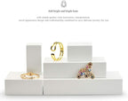 Oirlv Solid Wood Minimalism Style Jewelry Display Stand Showcase Jewelry Organizer Square Holder (SM05205)