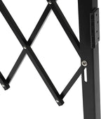 Single Folding Security Gate 4.27'H x5.45'W Iron Accordion Security Gate Flexible Expanding Security Gate 180° Rolling Barricade Scissor Door with Padlock for Entry Security, Garage, Warehouse