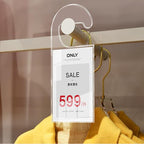 2 Pack Label Holder Price Tag Displays Sign Holder Data Card Holder Ads Display Stand for Retail Store Clothing Price Tag (L (A5) 148*210mm/5.83*8.27inches)