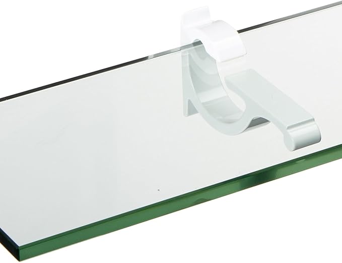 Spancraft Glass M-4.75x30-White Monarch Glass Shelf, White, 4.75" x 30"