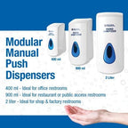 Automatic or Manual Hand Sanitizer Dispenser, Touch-Free Designed for Wall Mounting to an Optional Floor or Counter Stand (Manual Wall Mount 30.5 oz. Dispenser)