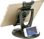 Large Tablet POS Stand, Rotating Commercial Tablet Stand, Swivel Base for Retail Kiosk Register Office Showcase Cashier and Business