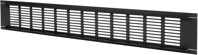Vent Systems 19.69 x 3.15 Inch (Outer Size) Air Supply Ventilation Grille - Brown Aluminum Rectangle Intake/Exhaust Door Vent Deflector - HVAC for Home Improvement Floor, Wall Duct Cover