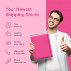 Hot Pink 8.5x14.5 Inch Poly Bubble Mailers #3 | Self Seal Large Padded Envelopes | Air Cushioned Bubble Mailer | Usable Size 8.5x13.5 | Waterproof Lightweight Mailing Shipping Bags | 100 Pack Bulk