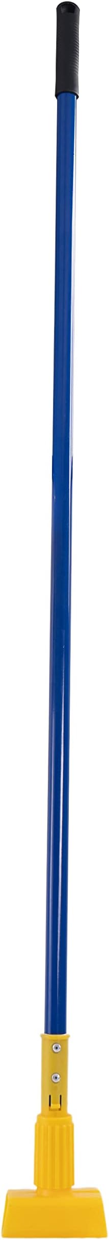 Matthew Cleaning Commercial Quick-Change Iron Mop Handle for Floor Cleaning Heavy Duty Mop Stick Replacement 60inch Jaw Clamp-Style Wet Mop Handle 12 Packs