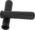 Rubber Wheelbarrow Handle Grips for 8-42mm Round Tubes, Non-Slip Replacement Wheelbarrow Handles, Garden Cart Handle Covers, 2-Pack Black Anti-Skid Shock Absorption(114 x 18mm)