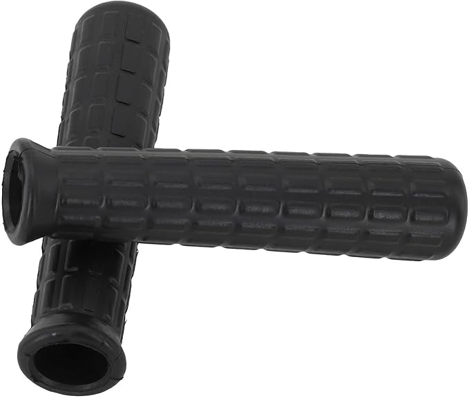 Rubber Wheelbarrow Handle Grips for 8-42mm Round Tubes, Non-Slip Replacement Wheelbarrow Handles, Garden Cart Handle Covers, 2-Pack Black Anti-Skid Shock Absorption(114 x 18mm)