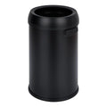 TrailBlaze 65L/17 Gallon Commercial Kitchen Trash Can - Stainless Steel, Open Top, Heavy Duty, Large Capacity Rubbish & Recycling Bin for Home, Office, Restaurant - Black Matte Open