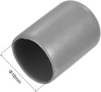 uxcell 10pcs Rubber End Caps 18mm ID Vinyl Round End Cap Cover Screw Thread Protector Light Grey