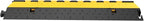 VEVOR 4 Pack Rubber Cable Protector Ramp 2 Channel Heavy Duty 66,000LB Load Capacity Cable Wire Cord Cover Ramp Speed Bump Driveway Hose Cable Ramp Protective Cover