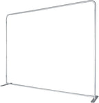 Custom Straight Tension Fabric Display Backdrop, Step and Repeat Backdrops for Events, Trade Show Display Backdrop Booth (Graphic with Stand, 10x10ft Double Sided Print)