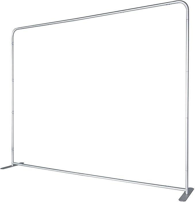 Custom Straight Tension Fabric Display Backdrop, Step and Repeat Backdrops for Events, Trade Show Display Backdrop Booth (Graphic with Stand, 10x10ft Double Sided Print)
